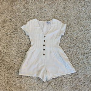 Princess Polly romper in white